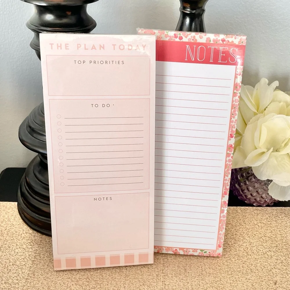 NWT GOOD VIBES ONLY Hardcover Notebook Journal/ 2 Pk Notepads Stationery Bundle